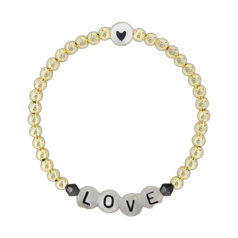 Lorelai Love 14k Gold Filled 4mm Beads Bracelet