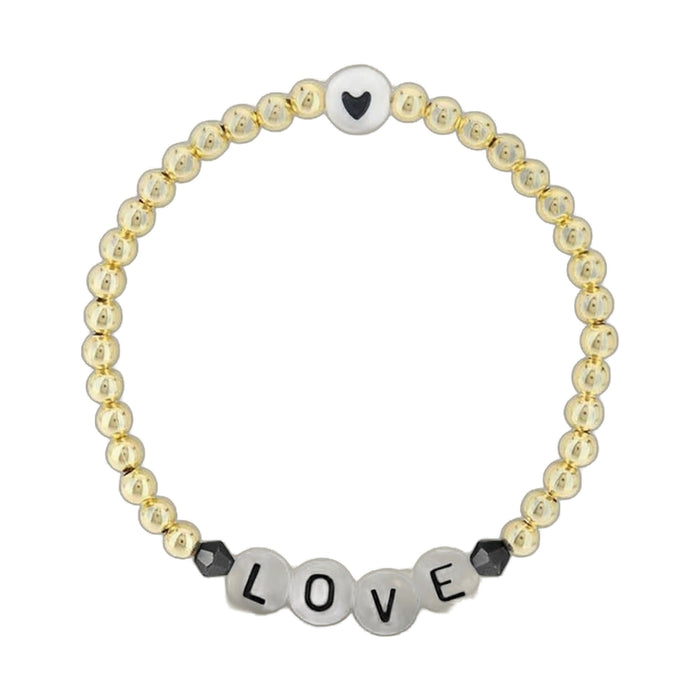 Lorelai Love 14k Gold Filled 4mm Beads Bracelet