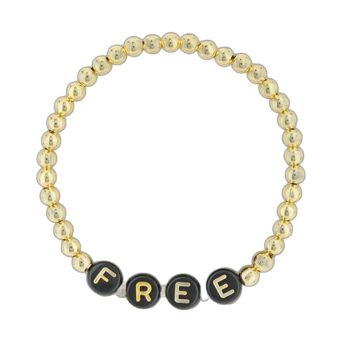Lorelai Free 14k Gold Filled 4mm Beads Bracelet