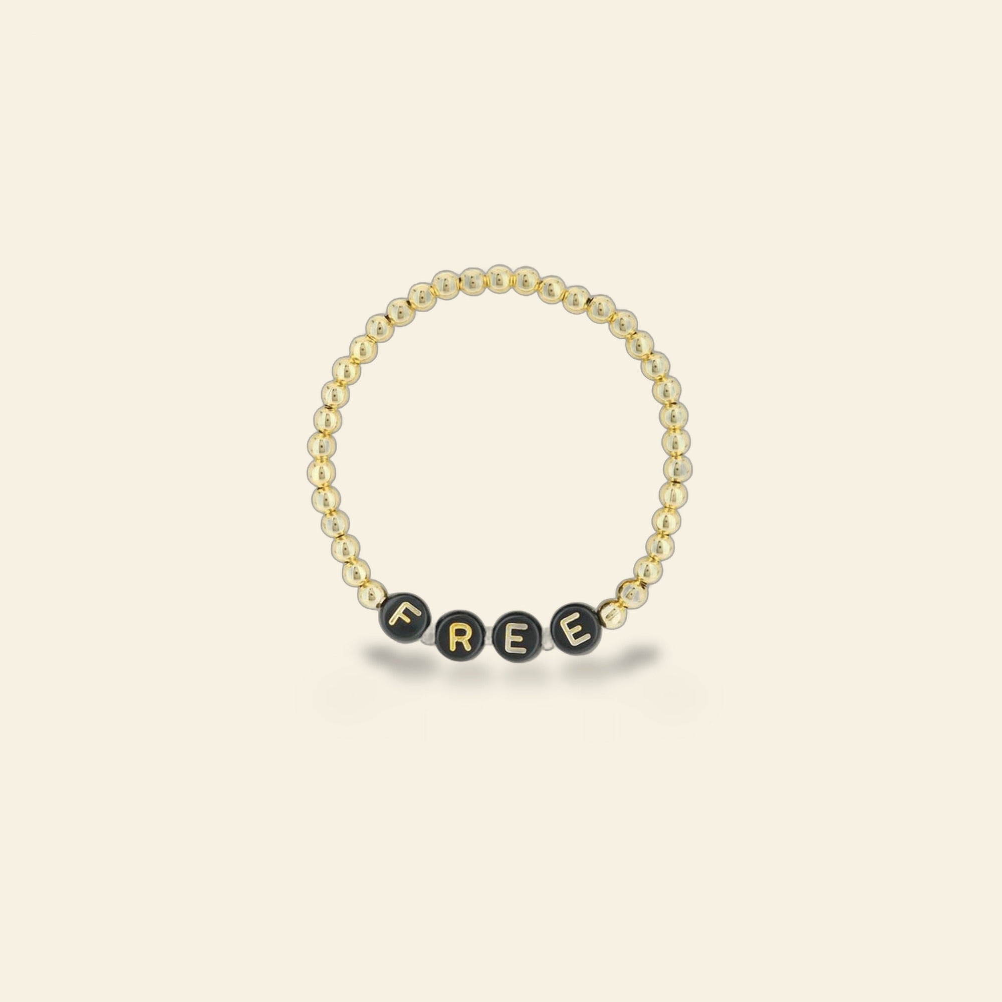 Lorelai Free 14k Gold Filled 4mm Beads Bracelet