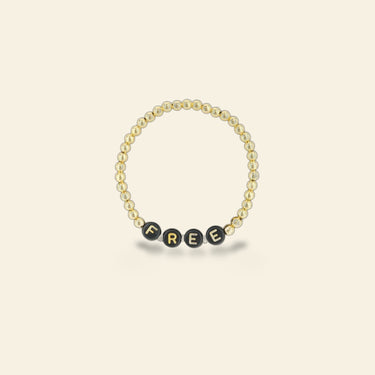 Lorelai Free 14k Gold Filled 4mm Beads Bracelet
