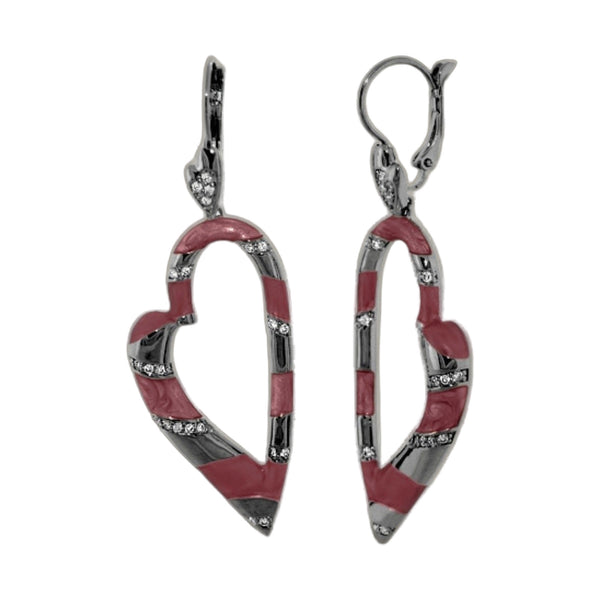 Blue Dream Earrings — Open Heart Drop