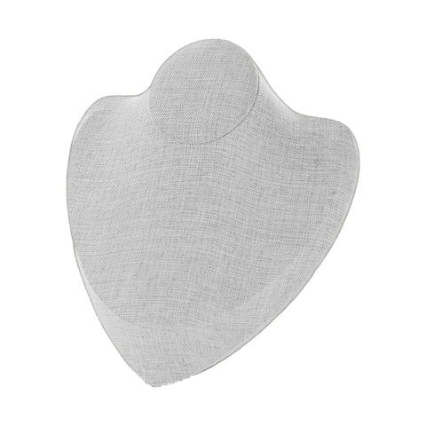 Gray Linen Necklace Jewelry Display
