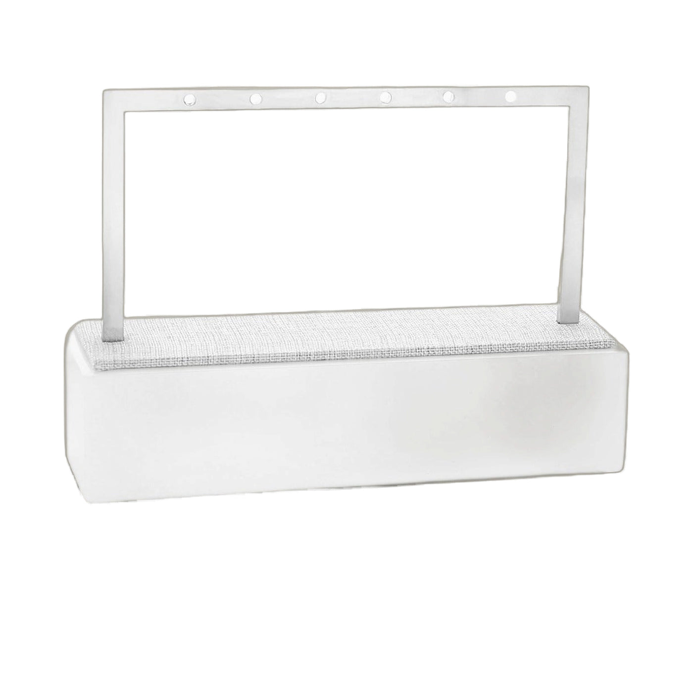 3 Tier Earring Display Rack Stainless Steel Gray Linen set of 2