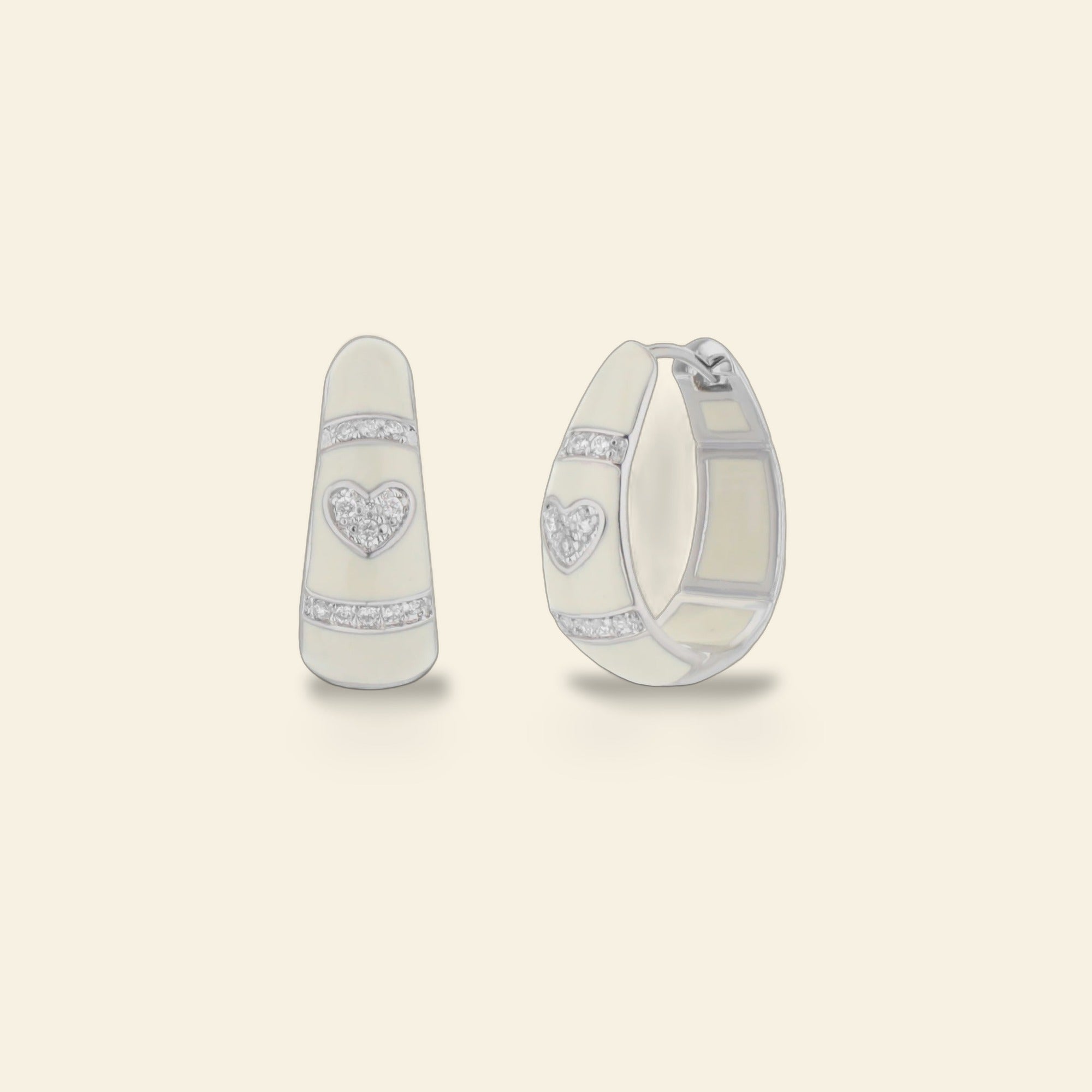 Pave Love Earrings