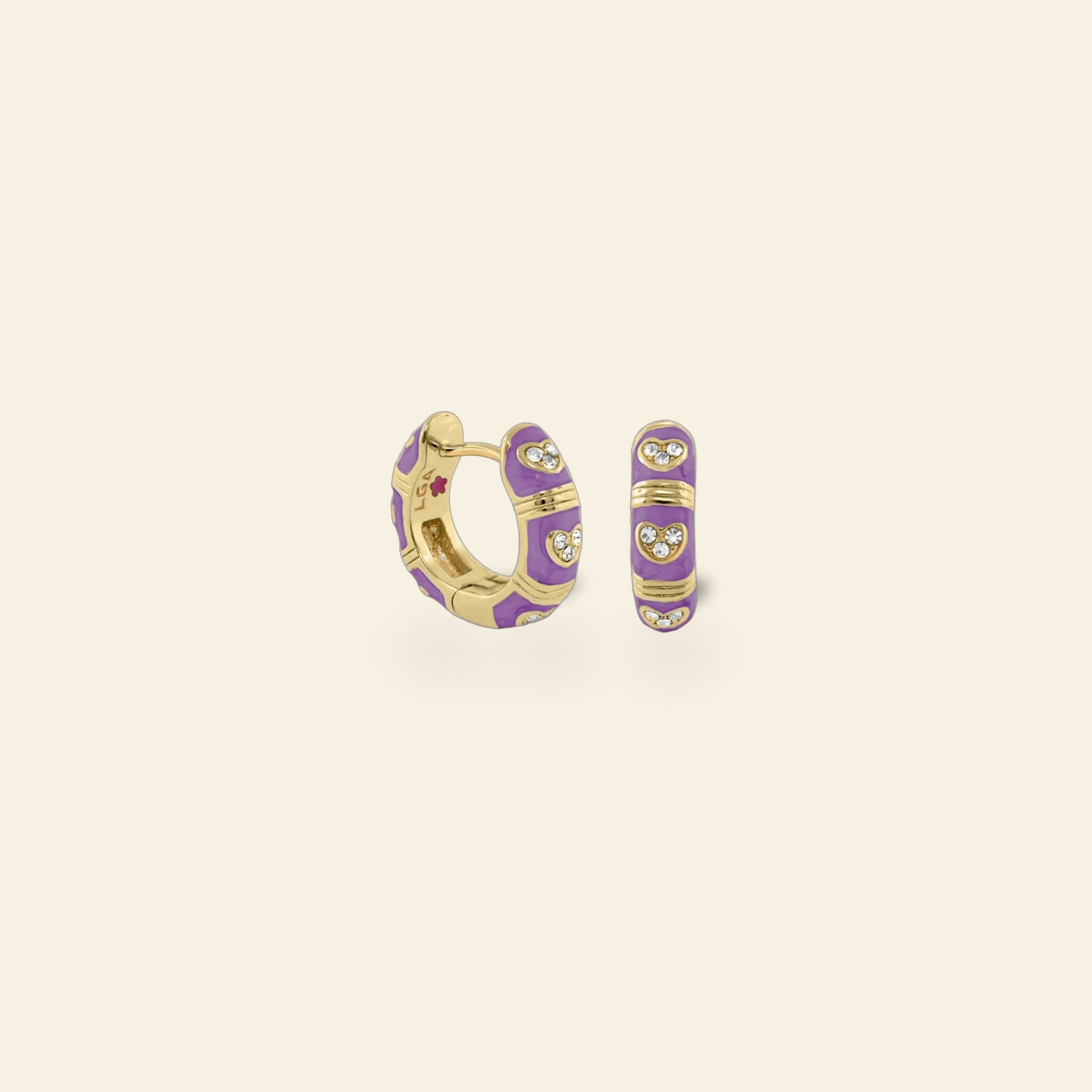 Pave Love Earrings