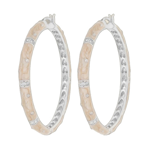 Polka Dot Earrings — Crystal Station Hoop