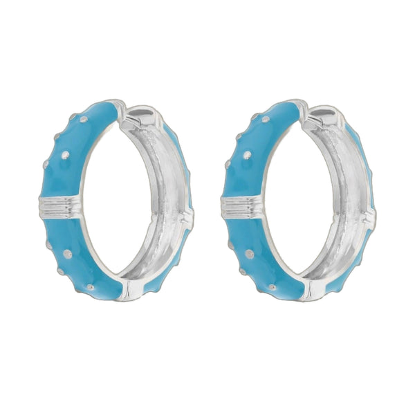 Polka Dot Enamel Earrings