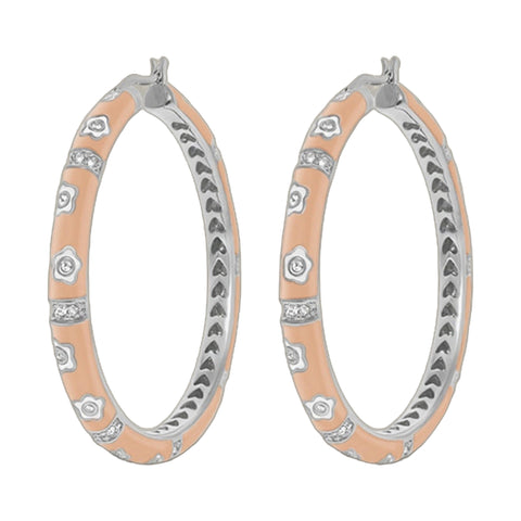 Daisy Love Earrings — Statement Oval Hoop