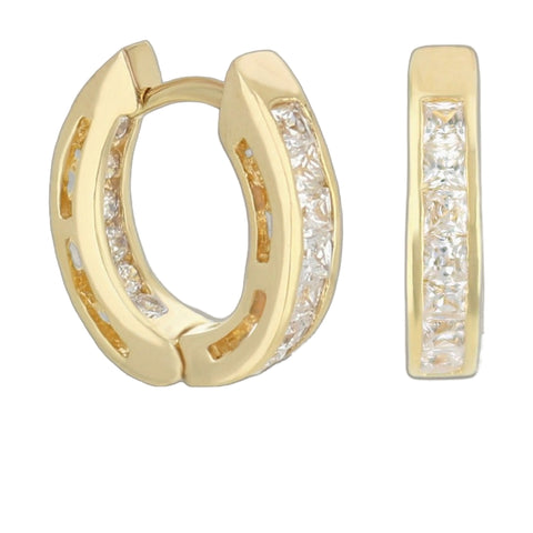 Cubic Zirconia Huggies