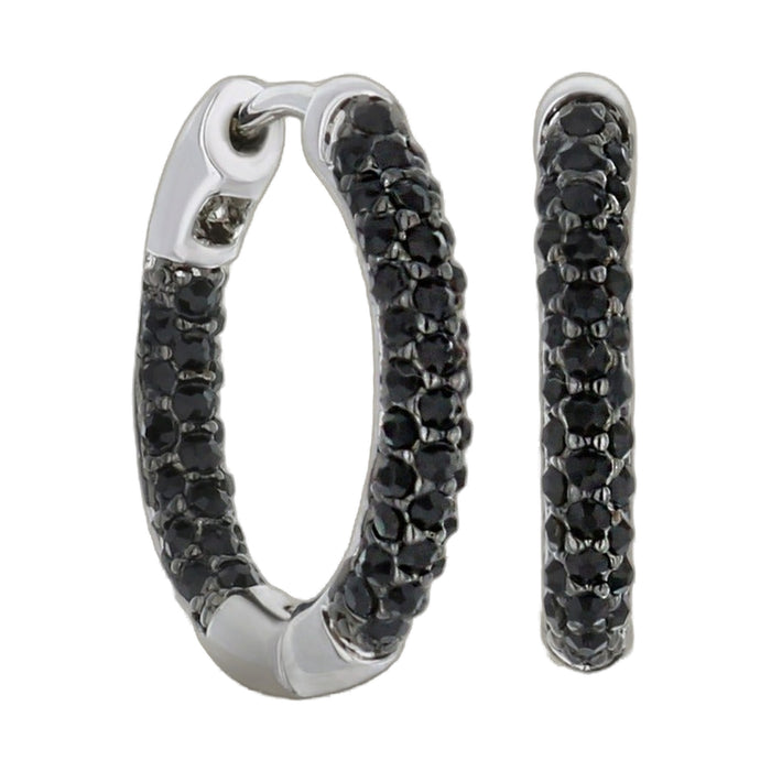 Pave Hoop Earrings