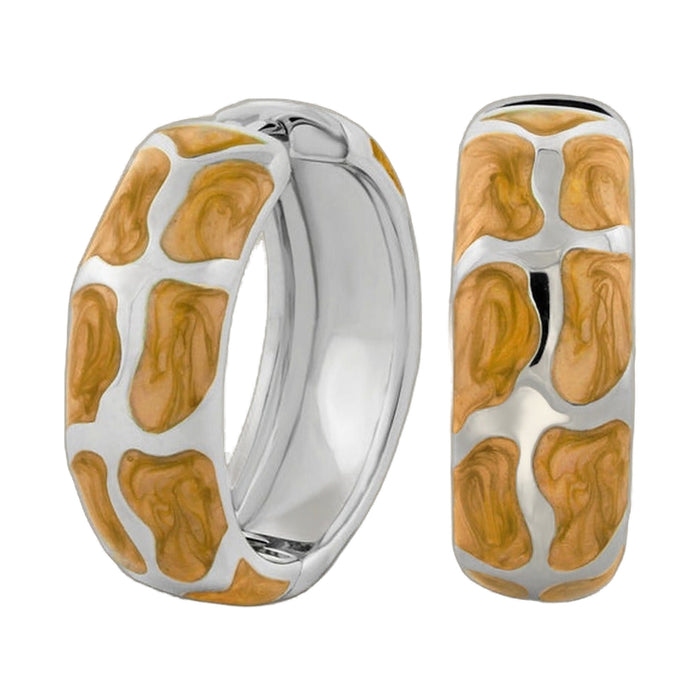 Puzzle Hoop Earrings