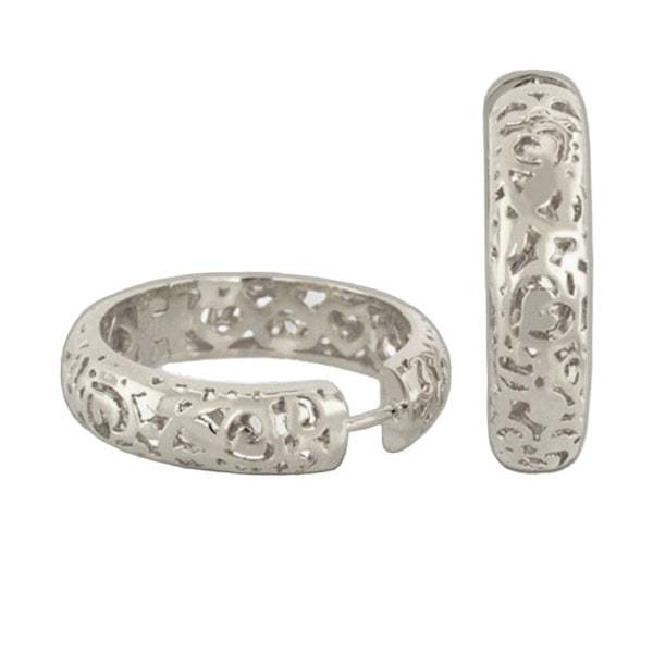 Hidden Hearts Hoop Earrings
