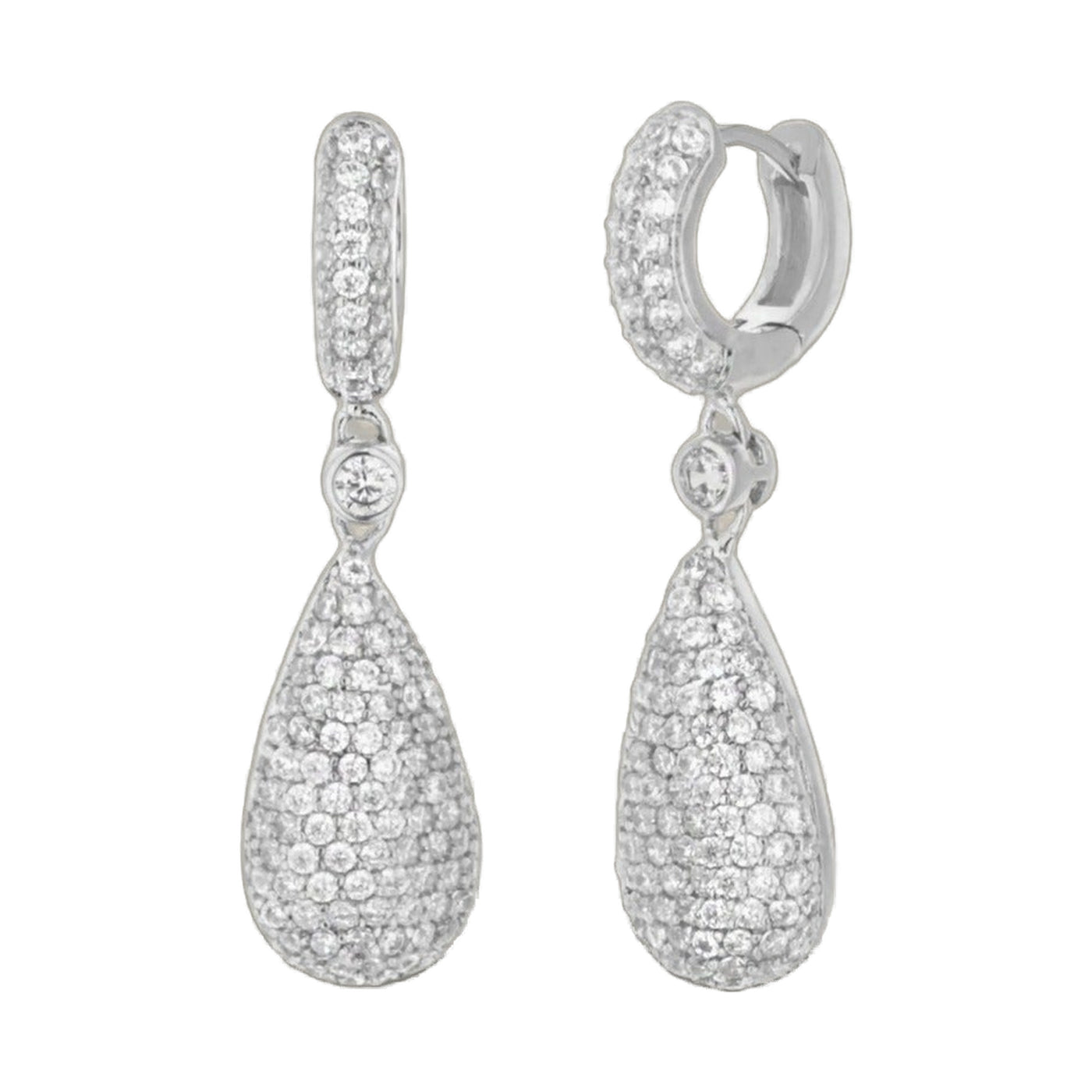 Glamour Pave Drop Earrings