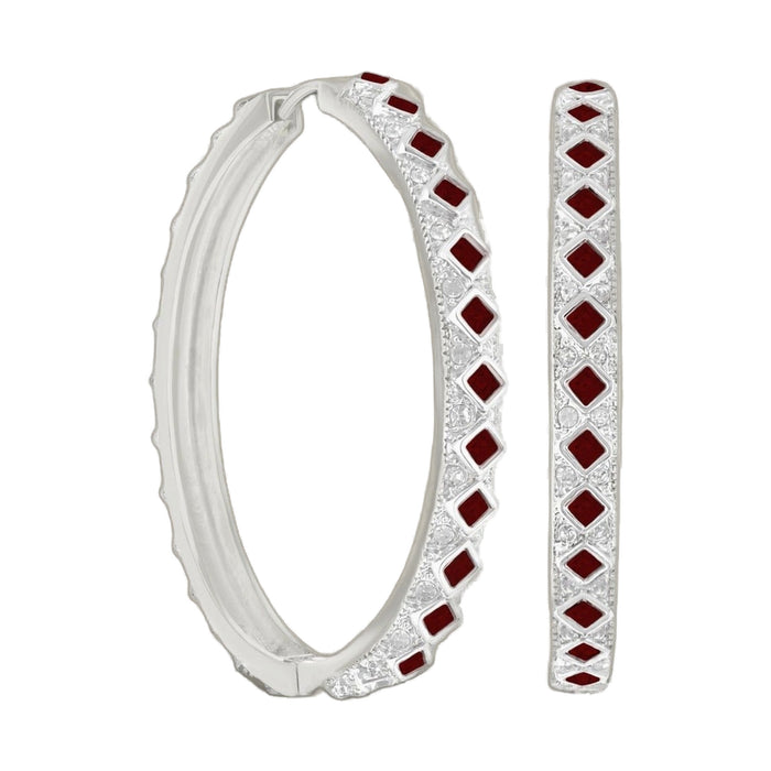 Crystal Hoop Earrings