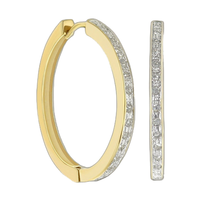 Pave Hoop Earrings