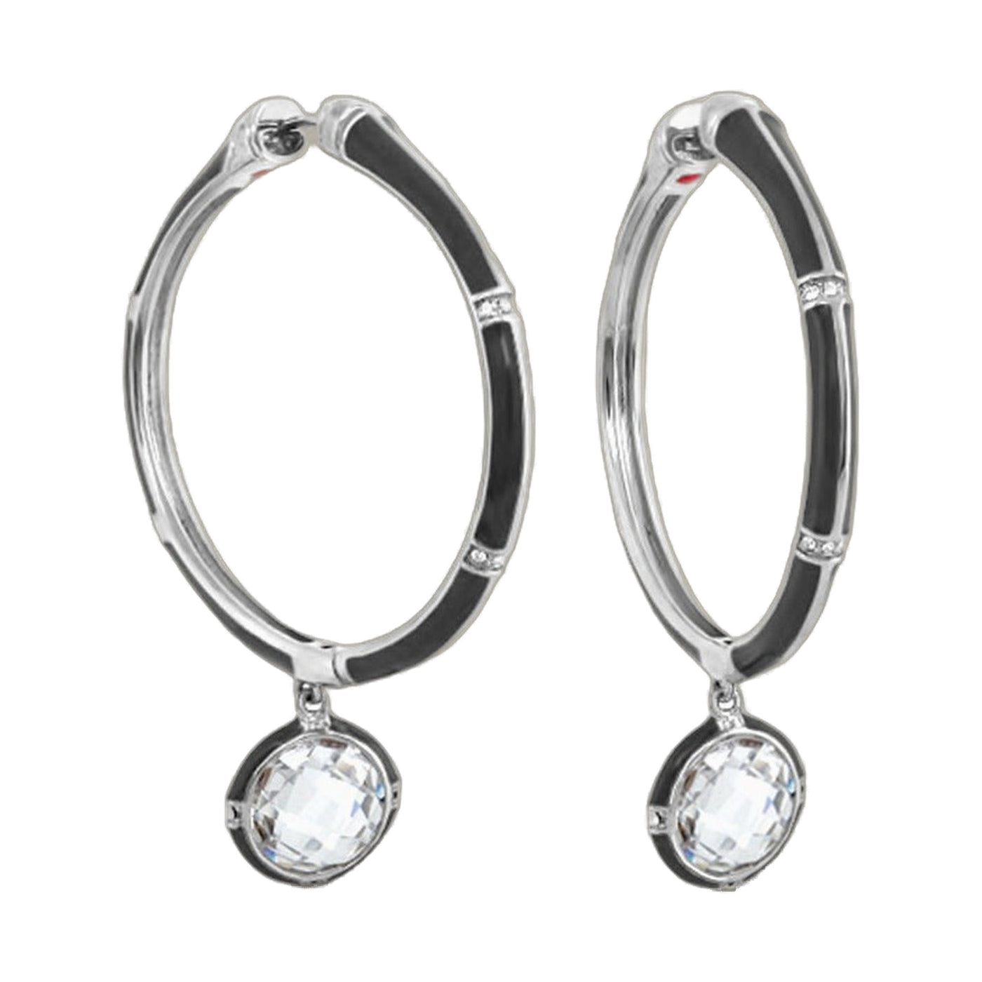 Prince Charming Cubic Zirconia Hoop Earrings