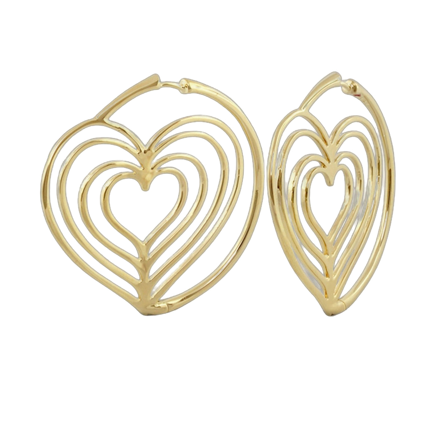 Heart Hoop Earrings