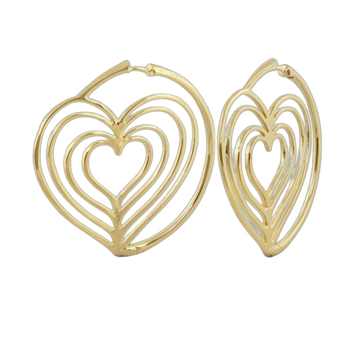 Heart Hoop Earrings