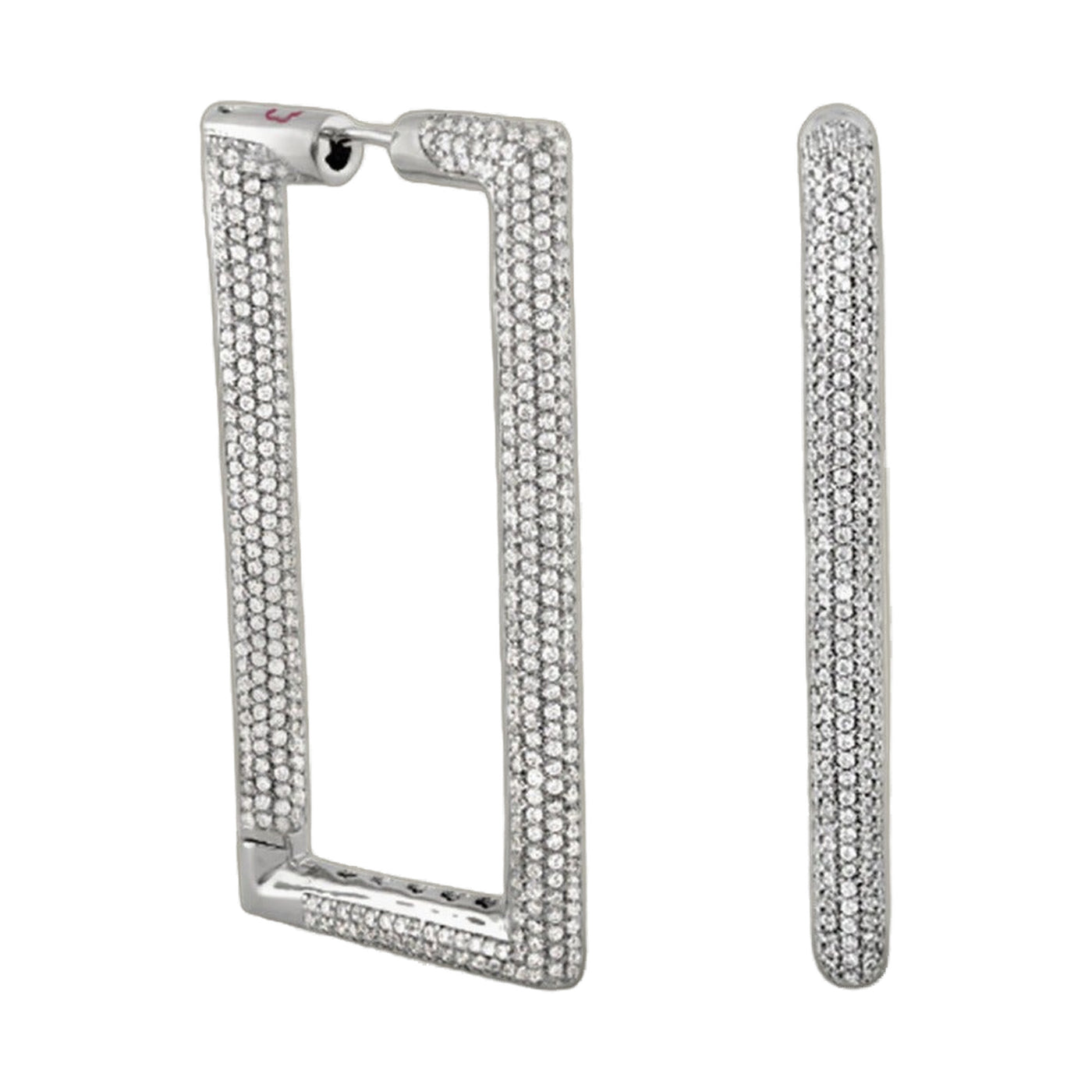 Shimmer and Glimmer Rectangle Earrings