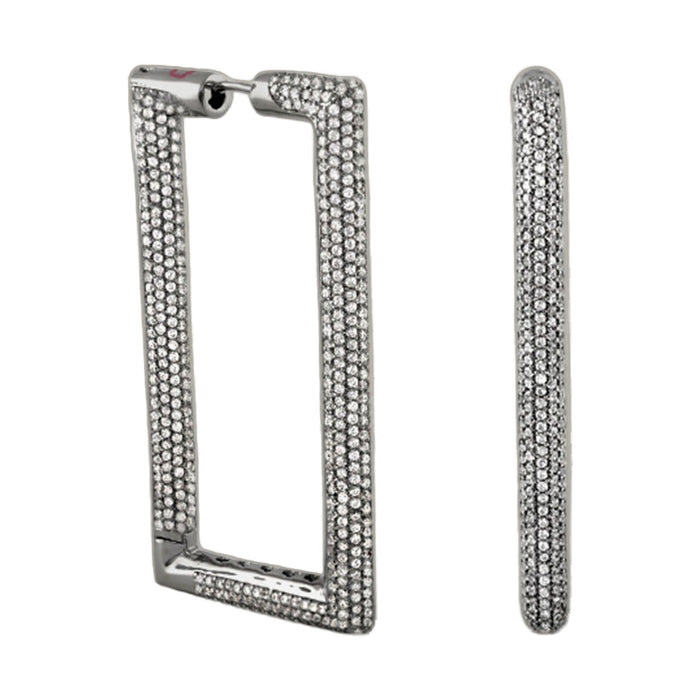Shimmer and Glimmer Rectangle Earrings