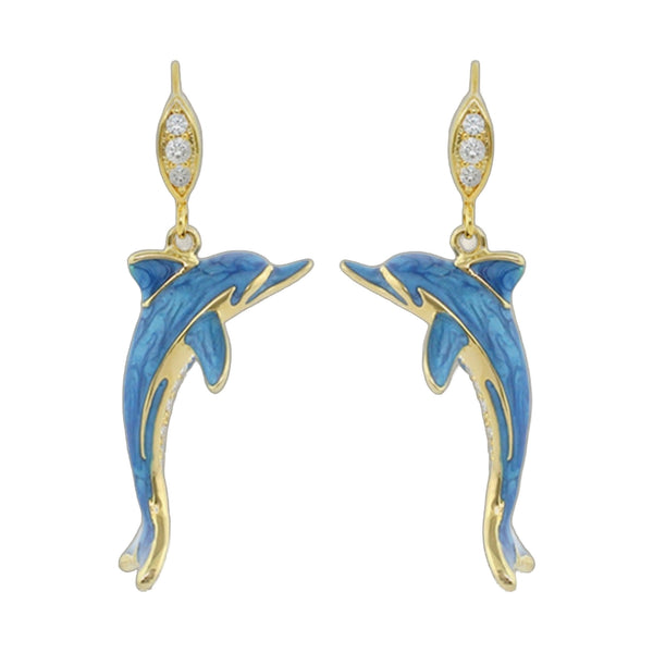 Eau Dolphin Earrings