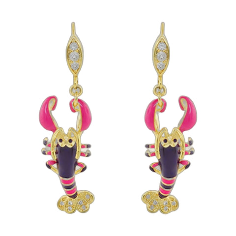 Eau Lobster Earrings