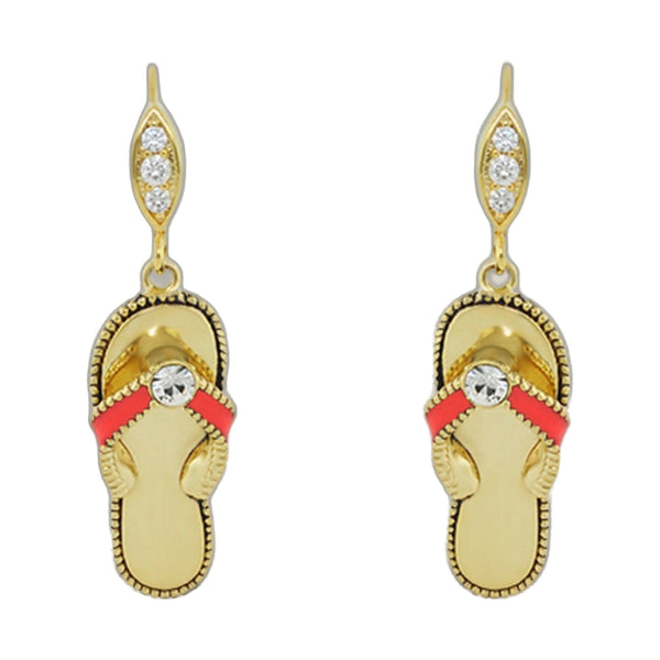 Eau Enamel Flip Flop Earrings