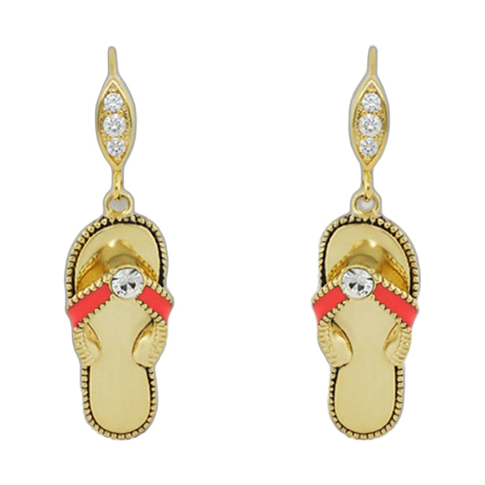 Eau Enamel Flip Flop Earrings