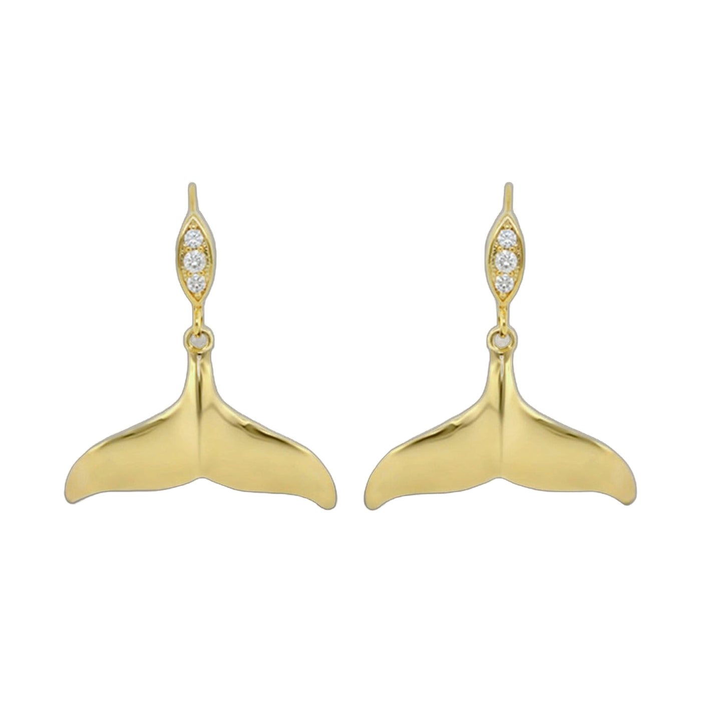 Eau Whale Tail Earrings