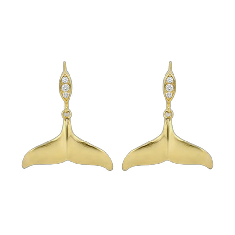 Eau Whale Tail Earrings