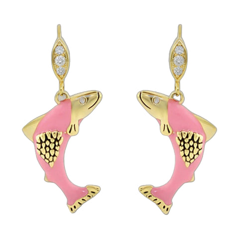 Eau Salmon Earrings