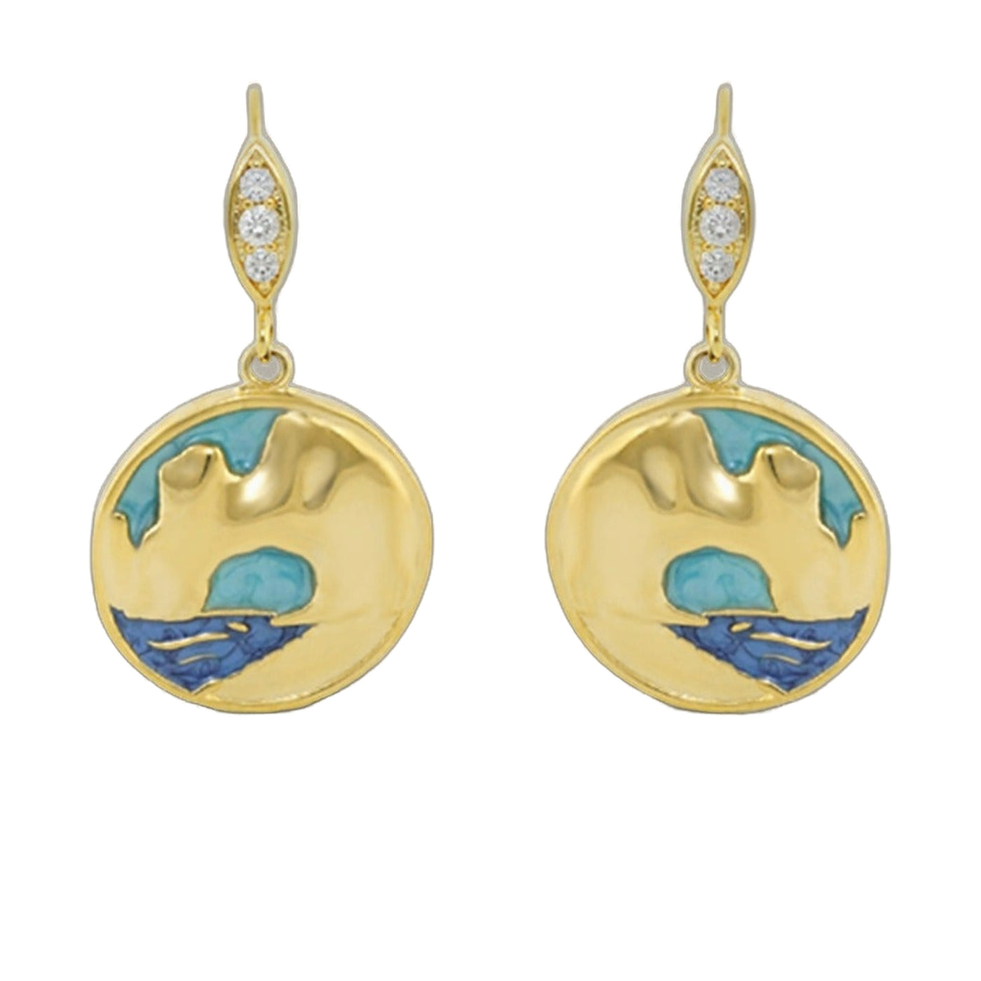 Eau Enamel Cabo Earrings