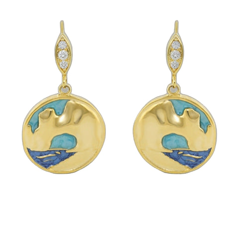 Eau Enamel Cabo Earrings