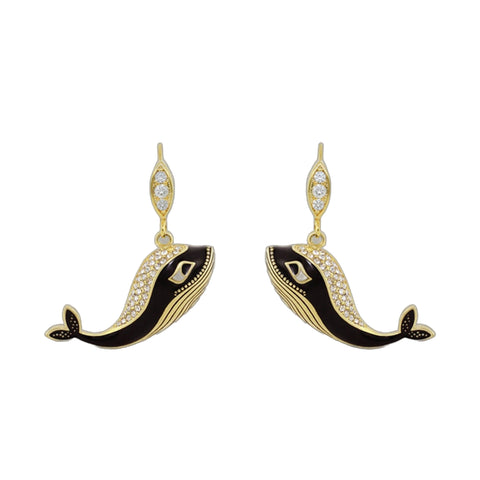 Eau Whale Earrings