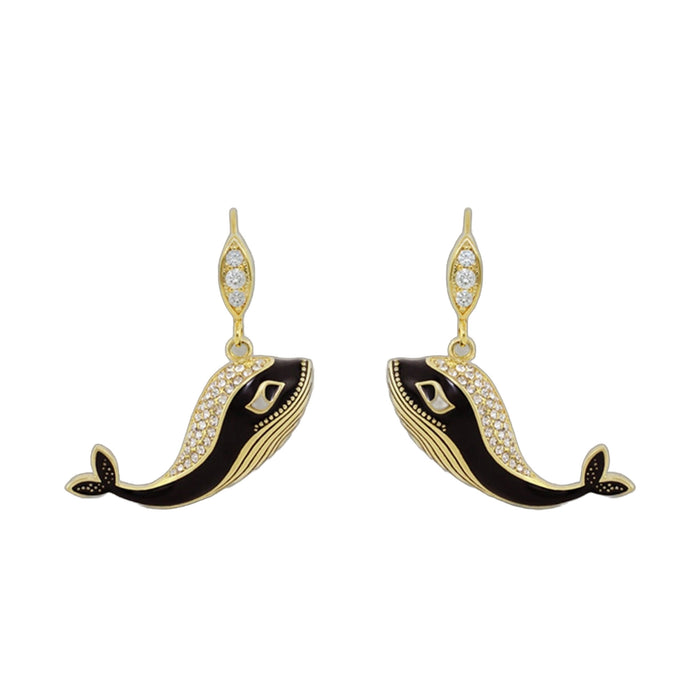Eau Whale Earrings