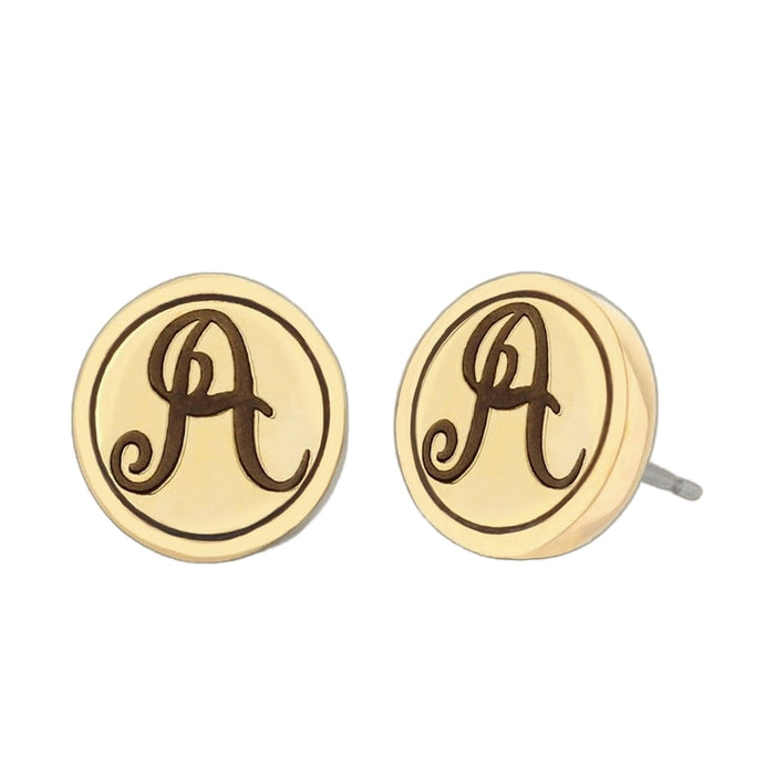 Initial A Earring