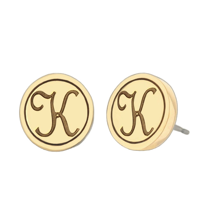 Initial K Earring