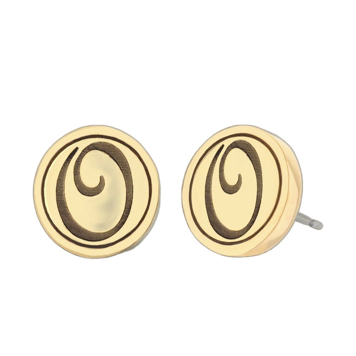 Initial O Earring