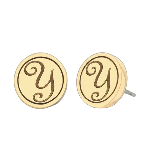 Initial Y Earring