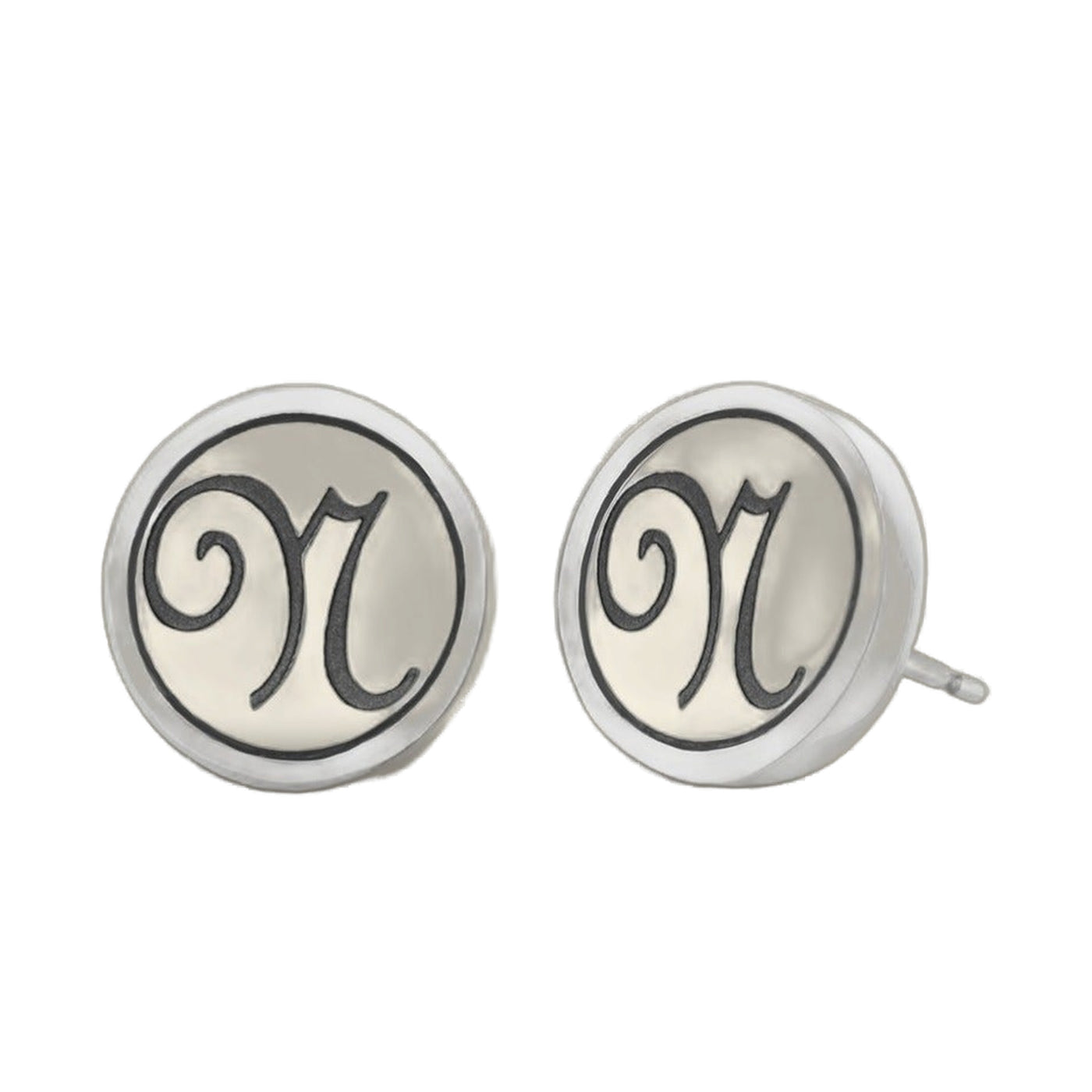Initial N Earring