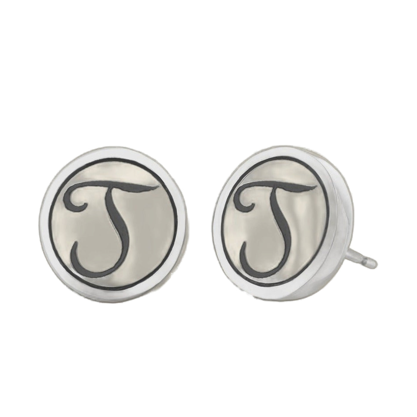 Initial T Earring
