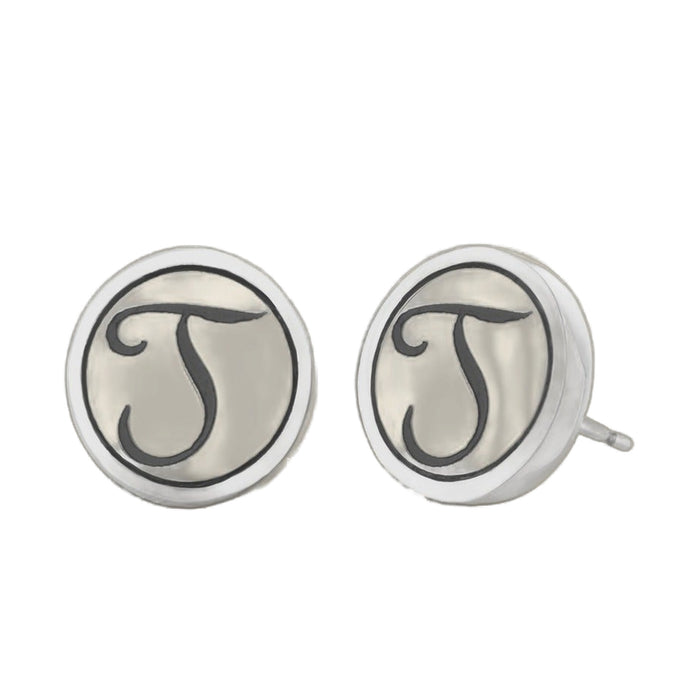 Initial T Earring