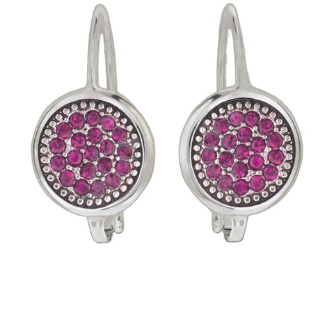 Lever Back Birthstone Color Earrings