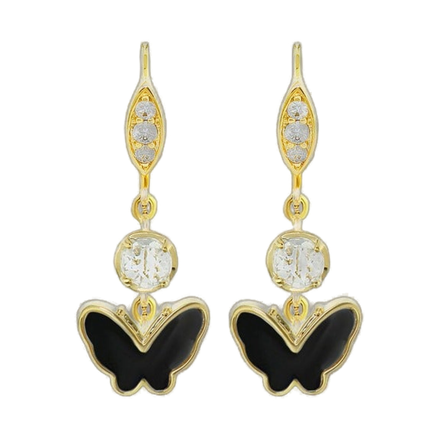 Mariposa Butterfly Onyx Earring
