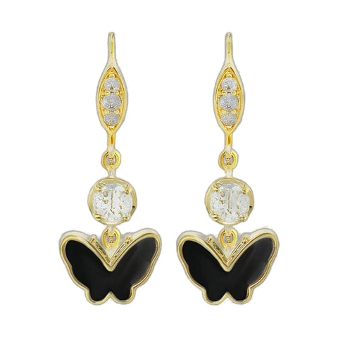 Mariposa Butterfly Onyx Earring