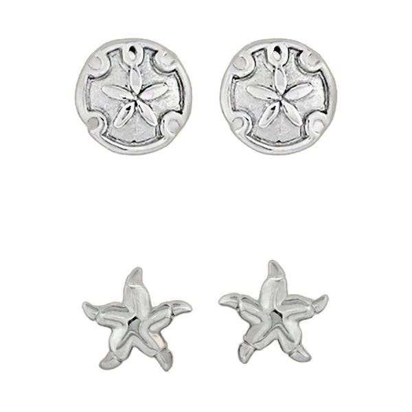 Sydney Leigh Sand Dollar & Starfish Earrings