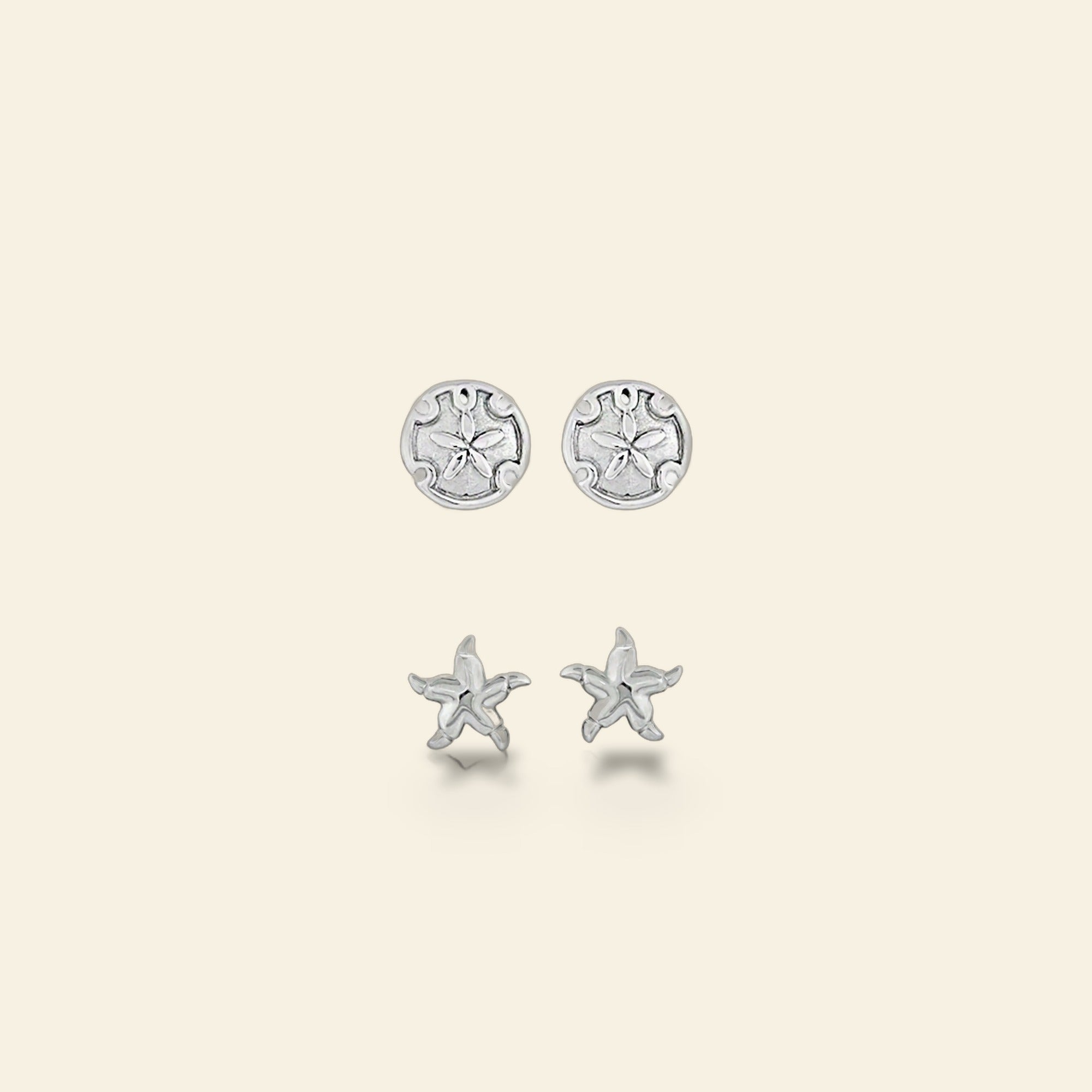 Sydney Leigh Sand Dollar & Starfish Earrings