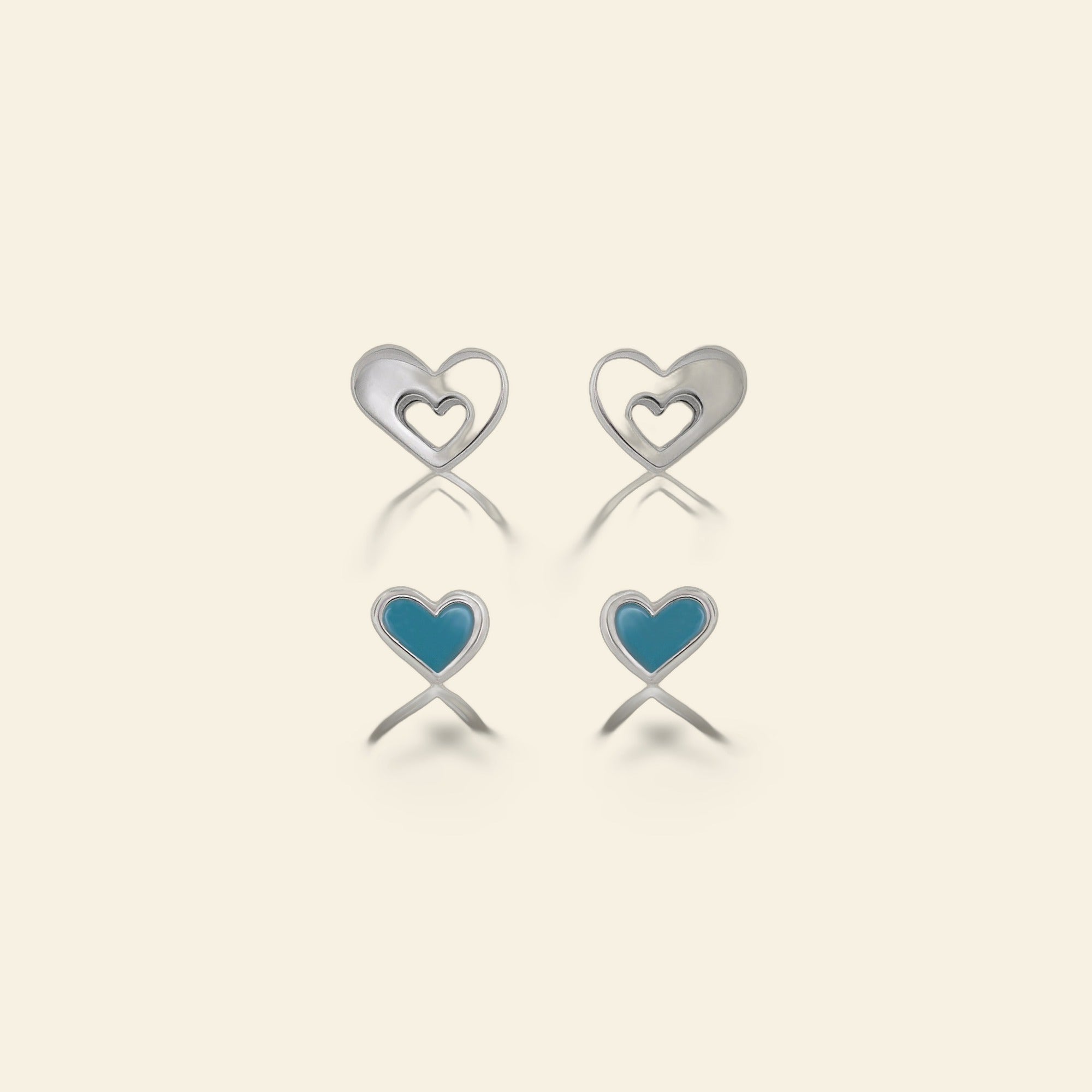 Sydney Leigh Heart Earrings Set of 2