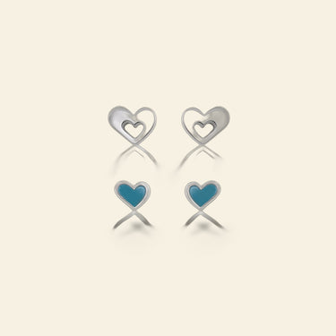 Sydney Leigh Heart Earrings Set of 2